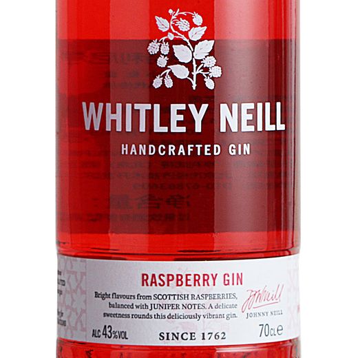 WHITLEY NEILL惠特利尼尔手工系列金酒杜松子酒鸡尾酒基酒调酒DIY 血橙柠檬干姜 惠特利尼尔树莓金酒700ml