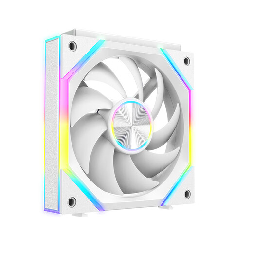 AMD eSports host DIY trendy personalized custom desktop computer assembly machine ARGB Shenguang synchronous fan ARGB interstellar building block fan*3 white