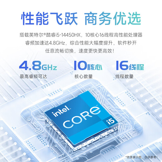 Five Color Fish 14th Generation Core i5-14450HX 32G 1TB Wireless WIFI 27-inch Office Home Game Design Desktop Computer Desktop Computer Host Complete Machine