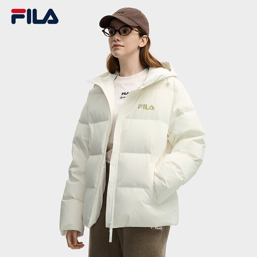 FILA Official RGB Down Couple's Down Jacket 2025 Winter Men's and Women's Loose Hooded Cold Warm Jacket