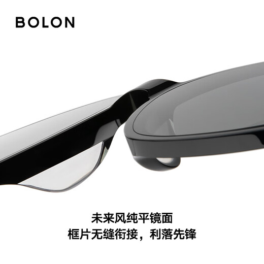 Bolon Tyrannosaurus Glasses Солнцезащитные очки мужчины Wang Hedi те же самые черные солнцезащитные очки для защиты от солнца и ультрафиолетовые лучи BL3111 C10-Gray/Gloss Black Polarized