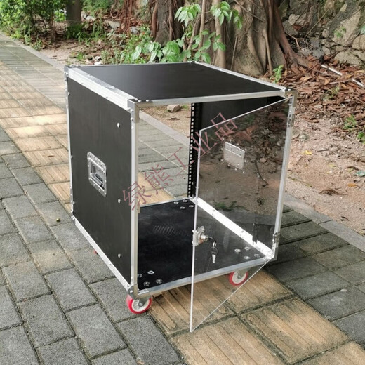 Customized 12U amplifier cabinet speaker 6U mixer 8U simple switching cabinet 16U customized server flight case 12U white aluminum brake with single transparent door