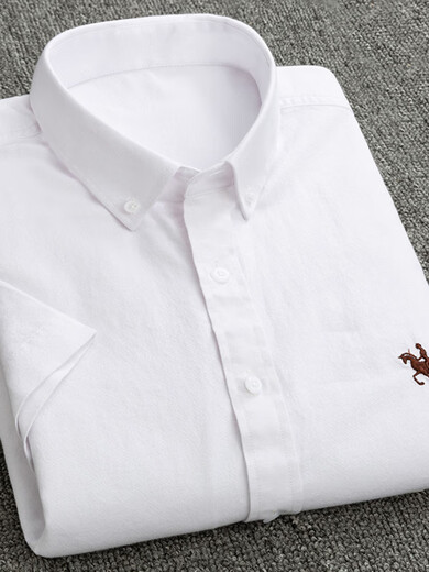 Polo Sport Pauls neues 100% reines Baumwoll-Kurzärmel-Hemd für Männer Oxford Spune Baumwolle lässig junge junge junge Männer mit mittlerem Alter mit großer Größe mit Kurzärmel 921 3890-105jin [Jin gleich 0,5 kg] Verschleiß gleich groß