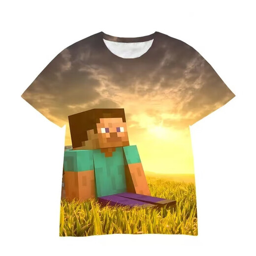 Bestimmte kirschartige 3D-gedruckte T-Shirt-Kurzärmer-grenzüberschreitende Kinderkleidung Cartoon gedrucktes Casual Tops Aktivitätsmodell 1105 xxs Kindercode 120