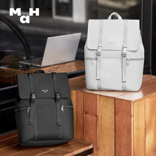 Mah New High School Schoolbag für Frauen Einfacher Reise -Rucksack wasserdichte Computertasche Leichter Pendelkutlack für Männer reguläre 14 Zoll 丨 Luviolet Grey
