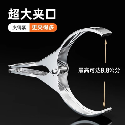 CHUSHE windproof clip stainless steel strong fixed clothes drying multi-functional household quilt clip sheet clothes drying clip 13 cm 10 pieces