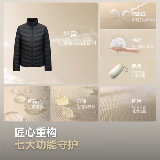 Bosideng 25th Autumn Down Jacket 90 velvet Women's Slim Short Casual Thin Stand Collar Gift Jacket