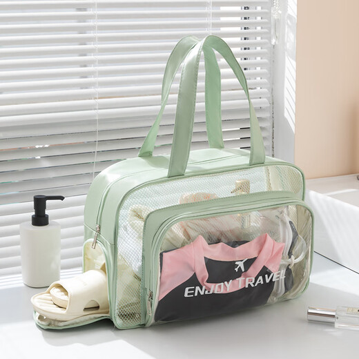 Fan Yejia's dry and wet separation toiletry bag, bath bag, women's large-capacity fitness swimming bag with shoe compartment, bath pocket, handbag, waterproof bag