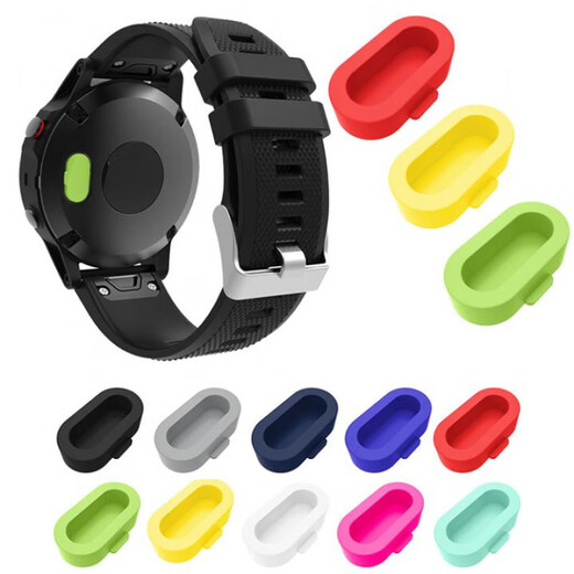 Wanfusheng is suitable for Garmin Enduro3 watch Anduo third generation power port anti-rust multi-color silicone dust plug ten black pack others