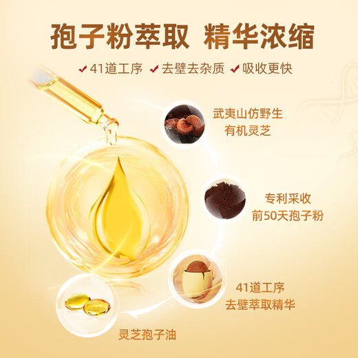 Xianzhilou [Gao Triterpene] Ganoderma lucidum spore oil soft capsules broken wall Ganoderma lucidum spore powder essence Enhance immunity 12 boxes 360g [half-year quantity] Consolidate nourishment