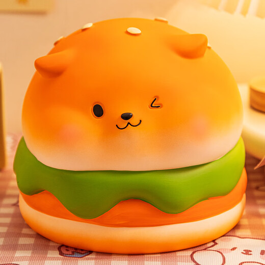 Piggy Bank Ornamente kreativer süßer Welpe 2025 Neues Modell tritt nur ein und lässt nicht erwachsene Kinder Jungen und Mädchen Einsparungen Brotpaplergröße [Octopus yaki]