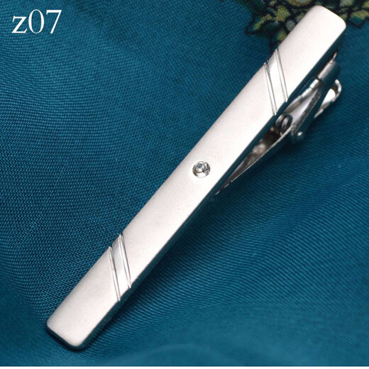 Mi Hong Miehone de ropa formal para hombres CLIP de corbata plateada Fashionable de moda simple y elegante versión coreana de la solapa de metal Negocio Silver Z17