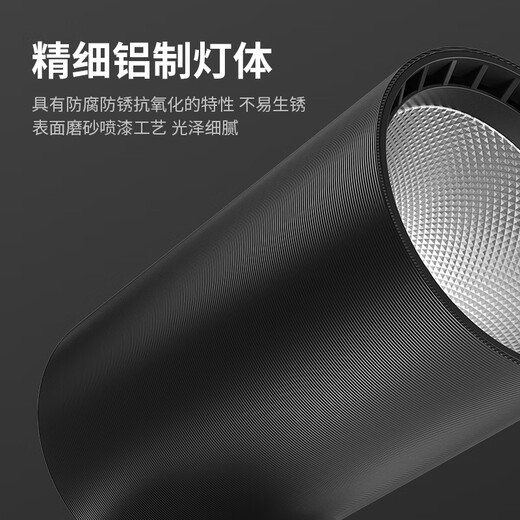 LABOT adjustable-angle surface-mounted spotlights store commercial small ceiling-mounted track light home spotlight LED ceiling light-white-30W-white light