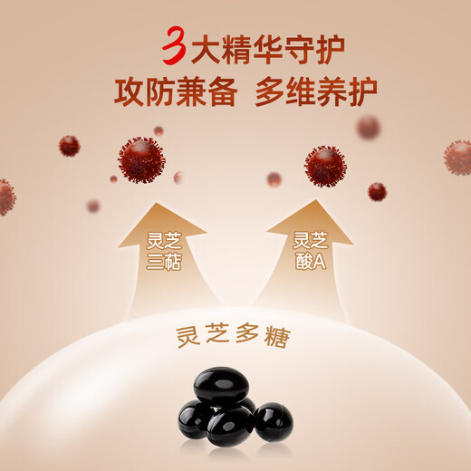 
Xianzhilou second generation oil small black oil Ganoderma lucidum spore oil soft capsule spore powder essence Immunity enhancement health products 1 box 15g [upgrade second generation oil] 30 capsules