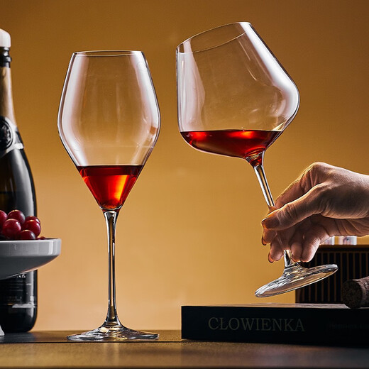 Crystal Burgoundy Wine Class Light Luxury Burdeos Valor Copa de vaso Comercio Noble 691 ml