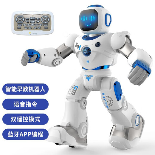 El nuevo 1088 Robot de control remoto inteligente de Yingjia Programación de diálogo de voz de alta tecnología Juguetes para niños de baile de alta tecnología 36CM5099 Robot chino