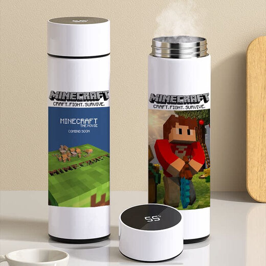 Minecraft Minecraft Smart Thermos Cup Creeper Cuper Cust Custom Custom емкость 304 чай из нержавеющей стали 500 мл Smart Thermos Cup XA1278 World