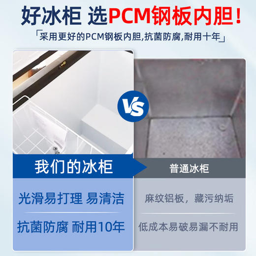 海尔（Haier）【免除霜一级能耗】家用冰柜大容量顶开门卧式冷冻柜商用冷柜单温速冻超低温深冷 519升 约装674斤【-26℃ 减霜80%】