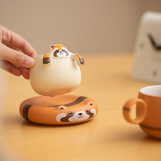 Heart-friendly panda tea and coffee cups for boys and girls birthday gifts for boys and girls ceramic mark water cups for girls with good looks souvenirs