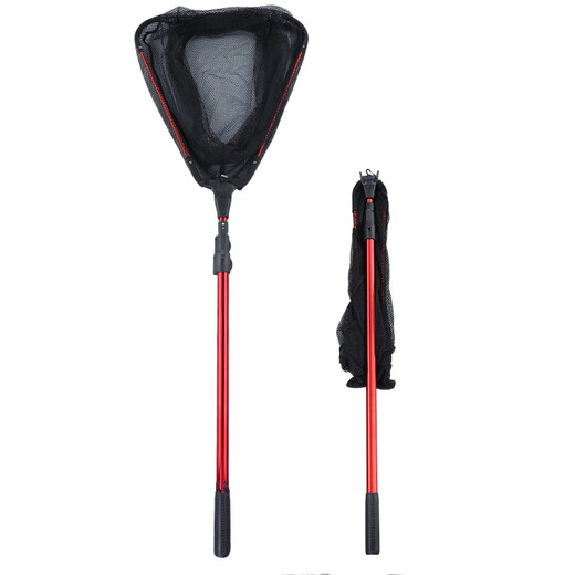 Shensha 3-meter all-in-one folding triangular copy net, portable hardened large object copy net, retractable fishing net pocket, fishing gear