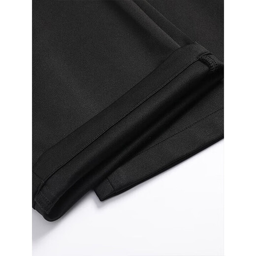 ROMON casual pants men's four-season trendy trousers for young and middle-aged people loose commuting business elastic versatile pants black 36