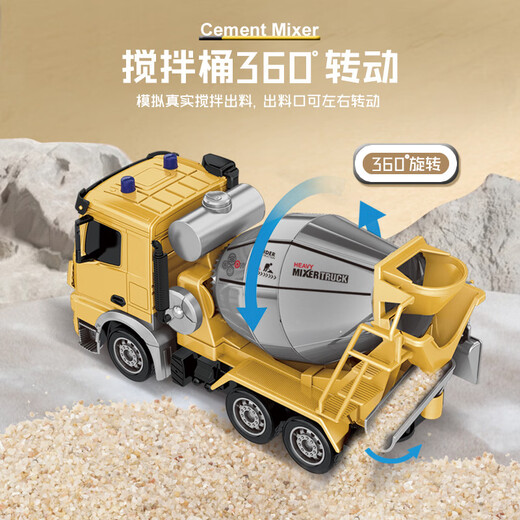 Neues großer technischer Fernbedienungskontrollfahrzeug Kinderbagger Muldenkipper Toy Boy Park Simulationsmodell Spielzeugwagen 1047 Alloy Mulde Truck 9 Kanäle 1:24