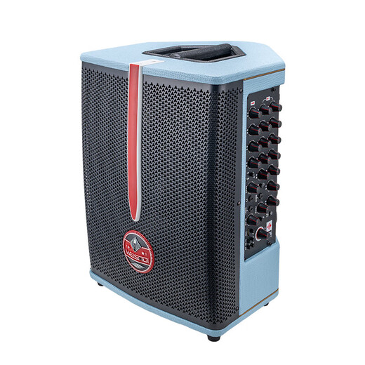 LPTA Magic 3 Magic 3 Speaker S9S6 Audio Guitar Outdoor Playing and Singing Live Broadcast Roadshow Outdoor with Sound Card Live Internal Recording Magic 3 Audio S6 (200W) Blue