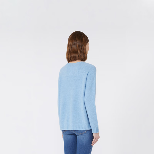Weekend Max Mara 2025 Otoño e invierno Nuevo suéter de mezcla de alpaca para mujeres 5366155106 Blue XS