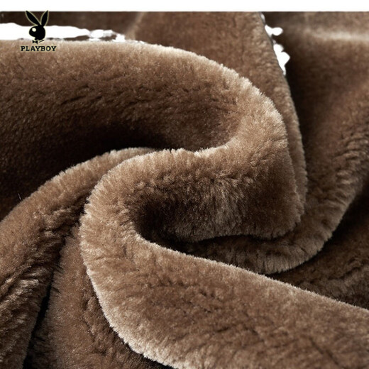 Playboy (PLAYBOY) Dad Winter Genuine Leather Jacket Men's 2026 Velvet Thickened Middle-aged and Elderly New Warm Leather Jacket Men Black L