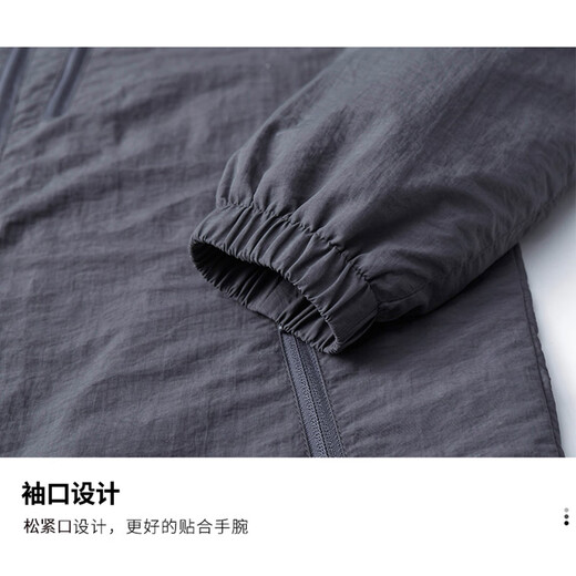 Cat Man Jacket Men's Spring and Autumn Stand Collar Jacket Long Sleeve Workwear Business Loose Casual Top for Young and Middle-aged People Dark Gray XL