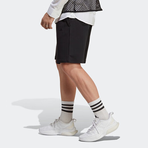 Pantalones de hombres adidas shorts para hombres nuevos pantalones casuales entrenamiento de fitness pantalones deportivos transpirables cómodos pantalones de cinco puntos sueltos IC9756 negro s