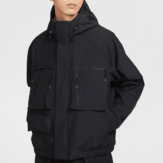 耐克（NIKE）外套男装春季新款户外健身运动服时尚连帽防风休闲夹克HJ2945-121 HJ2945-010 L