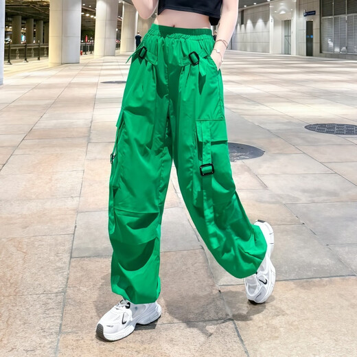 Buch- und Tee Amerikanische Schnellrockshose für Frauen im Sommer Dünne Square Dance Sportshosen 2025 Neue Treten-Tanz-Jazz-Tanzhose Schwarze Farbblocking Top 8828+Rose Red Hosen 6628 XL