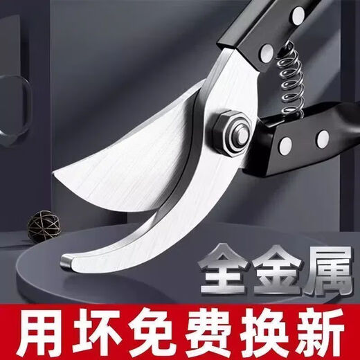 German craftsmanship imported steel branch shears, tree shears, fruit tree shears, pruning scissors for household flowers, trees and grapes to prune branches. Manufacturer provides welfare/loss impulse/not the main model. High carbon steel large shears. Extra sharp/100 times saving.