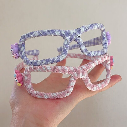 Xinnian children's glasses frame headbands, headbands, women's 2025 new style, high-end, fashionable, versatile hairpins, hair accessories, pink headbands, one pack