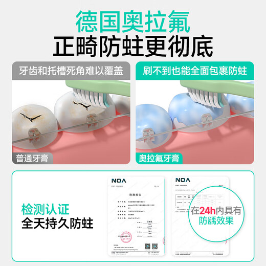 
Meyarn Teenagers Toothpaste 8-18 years old orthodontic fluoride-containing anti-cavitation correction teeth cleaning and gum cleaning care children's toothpaste 220g