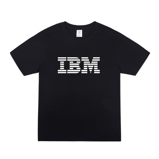 Jiuviya Drama anglais Courtous Chivalry même lettre IBM T-shirt imprimé pour hommes et femmes Geek Coder Program T-1421-White M