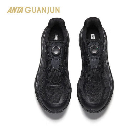 ANTA Qingfeng Pro丨Training Shoes Winter New Lightweight Breathable Intercity Road Running Sports Shoes for Men 112535537A Basic Black-3 42 Size
