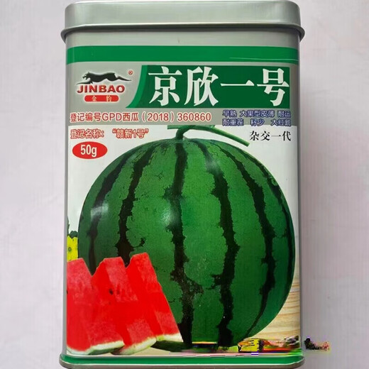 No. 1 No. 2 watermelon seeds, larval watermelon seeds, thin skin, early maturity, high temperature resistance hybrid generation, Jingxin No. 2 canned 50g