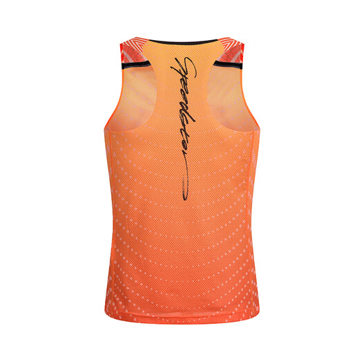 Do-win God Walker SE vest men's summer breathable professional marathon running sleeveless T-shirt 2112020 Orange 3XL