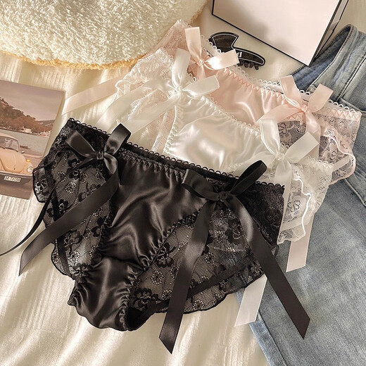 FitonTon3 sexy underwear for women thong pure lace women's underwear low waist lace T-pants bikini underwear
