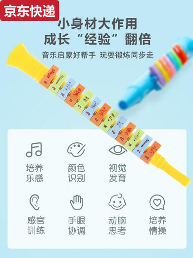 奇立彩口风琴儿童乐器口琴幼儿喇叭吹口哨竖笛宝宝小喇叭玩具早教 皮卡丘13音口风琴可吹更多歌曲