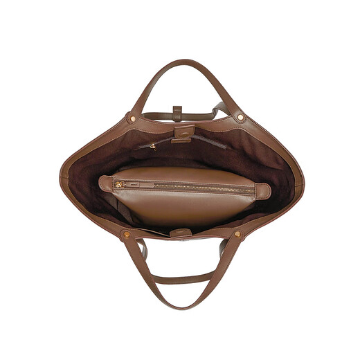 
Belle Chinese Valentine's Gift Bag for Women 25 Autumn Shopping Mall same style high-quality commuting large capacity hand-to-wear tote bag 8573DCX5 brown F