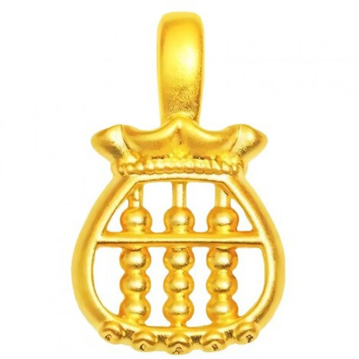 Ji Bochi pure gold-wrapped silver pendant G24K gold color wishful thinking pendant classic clavicle chain Chinese Valentine's Day gift to girlfriend's birthday wishful thinking pendant