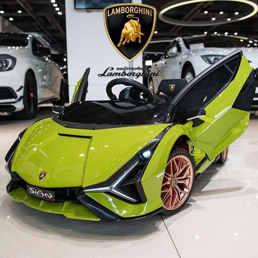 Oversized Lamborghini electric car, small car, toy car that can seat children, baby swing remote control stroller, classic model, music and light remote