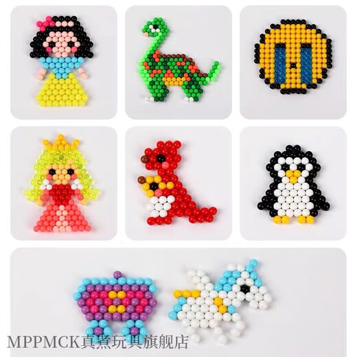 MPPMCK Water Mist Magic Bread Diy Pin Bean Set Handmade Mandmade Toys's Educational Toys du 8e-12e anniversaire Idées de cadeaux [Boîte de couleur] Style des filles: 30 Couleurs 3000 Capsules +