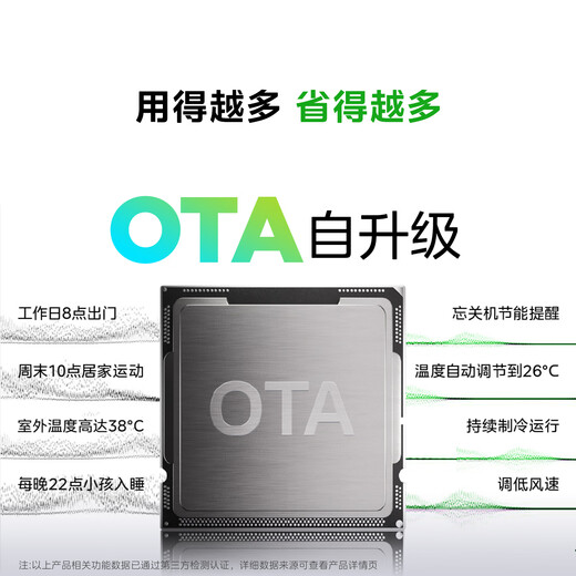 Midea Aire acondicionado Enfriamiento y ahorro de energía Grande 1 HP Nuevo nivel Eficiencia energética Convertidor de frecuencia Enfriamiento y calefacción Dormitorio AI Ahorro de enfriamiento Evaporador de doble fila Aire acondicionado Colgar Subsidio estatal KFR-26GW/N8KS1-1