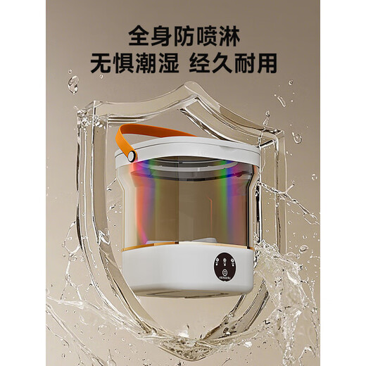 Xiaomi Guoba washing machine portable small washing socks and underwear mini single dormitory with integrated washing and washing, visible model 12L taro purple washing and washing with integrated + UV color