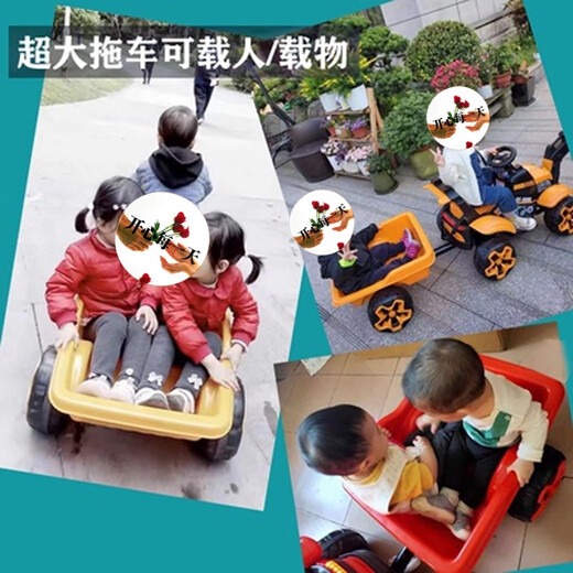 OTHER/Autre pelle électrique pour enfants pouvant accueillir une personne, grande pelle télécommandée, super grand jouet, grande taille automatique, deux personnes peuvent s'asseoir, Xinhong - grande pelle entièrement électrique + ceinture de sécurité, dessus avec télécommande double entraînement + double grande batterie 14000 mAh