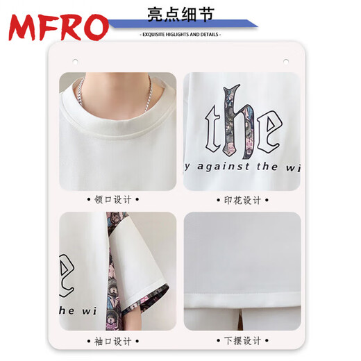
MFRO new Chinese style suit men's summer ice silk short-sleeved T-shirt men's shorts paired with a casual sportswear 6630 green suit 2XL about 140-160Jin [Jin equals 0.5 kg] can be worn